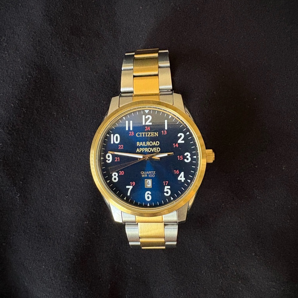 Citizen Two-Tone Watch with Black Dial